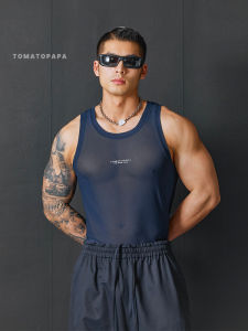 TOMATOPAPA | Áo Tanktop Lưới Thể Thao Co Giãn Thoáng Khí 