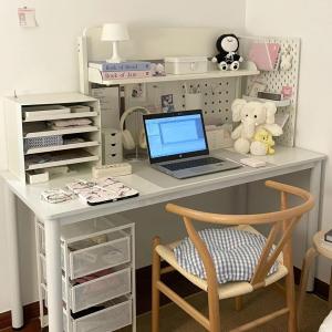 Ins Style Desktop Decoration Full Set Creamy Desk Mat Rectangular Tablecloth Dormitory Desk Accessories Atmosphere Daily Use