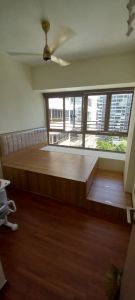 Window bay storage bed frame customize singapore king size storage bed