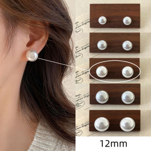 New Year Pearl Dumpling Earrings Womens Red Stud Earrings for Snake Hole Ear Jewelry Fashionable Luxury Sensation Elegant