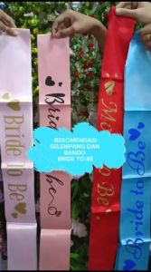 Selempang bride to be happy birthday Wisuda Graduation Sash princess queen of the day