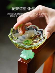 JISU | Tách Trà Thơm Lotus Nhỏ Gọn Bằng Kính