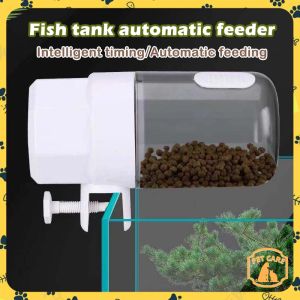 Auto Fish Feeder Timer 3 Modes Food Feeding 8/12/24 Hours Timer Automatic Feeder Aquarium Goldfish Smart Timing
