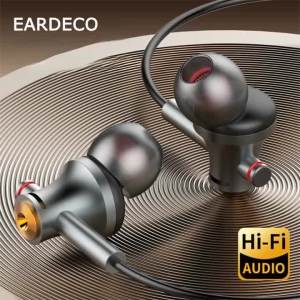 Tai Nghe Chơi Game EARDECO 35mm Type-C Tai Nghe Nhét Tai Có Dây Với Mic Âm Trầm Bằng Kim Loại Dành Cho Thể Thao Âm Nhạc Chạy Bộ Khử Tiếng Ồn Chủ Động