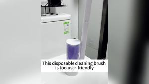 Disposable Toilet Brush Cleaner With Long Handle Bathroom Cleaning Brush With Replaceable Brush Head Toilet Bathroom Accessories