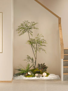 Artificial Green Plants South Bamboo Decoration Fake Flowers Landscape Soft Decoration Stairs under Corner Scenery Decoration