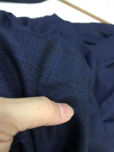 vải cotton sọc caro xanh đen _( khổ 1m5) dày vừa may đầm váy quần set comple vv