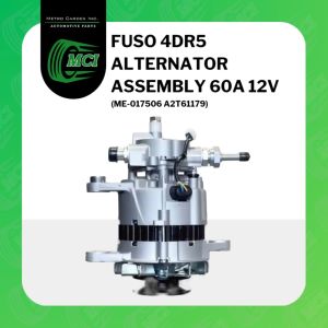 ALTERNATOR ASSEMBLY ASSY Fuso 4DR5 60A Amp 12V Volts Single Pulley w/ ME-017506 A2T61179