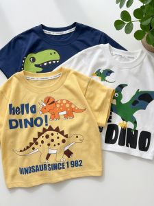 Summer Casual Dinosaur T-shirt Pure Cotton