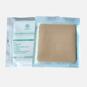 Non-Stick Wound Foam Dressing Material Air Cut Pad Breathable Burn Injuries Bed Sores Pressure Sores Care Patch 15CM