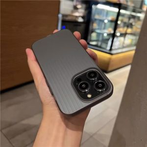 Ultra-Thin Ice Fog Transparent Shell for 17 14 pro Max 15 pro Max 13 Heat Dissipation Mens Womens Mobile Phone Case