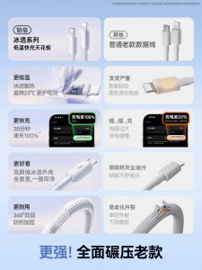 สายชาร์จแบบบุผ้าถัก PD45W ชาร์จเร็ว สายข้อมูล USB-C Lightning สำหรับ Apple 14promax iPhone 13 iPad สายชาร์จรถยนต์