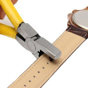 Naukaha【Ready in Stock】 Punch Pliers 2mm Round Hole Leather Watch Band Strap Hole Puncher