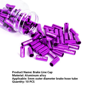 10PCS Mountain Road Bicycle Brake Shifting Cable Housing Cap 4/5mm Diameter Colorful Cable Housing Cover for Bike Maintenance