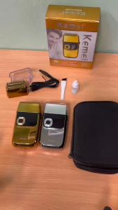 Kemei KM-2028 เครื่องโกนหนวดไฟฟ้าฟอยล์ LED กันน้ํา สําหรับผู้ชาย KM-2028