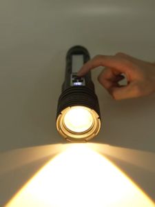 【100000LM🔥6-8H illumine】Powerful Flashlight Rechargeable Tactical LED Flashlight Torch Lantern Power Bank Outdoor Ultra Bright Portable Light Flashlight 3 mode ABS zoom flashlight