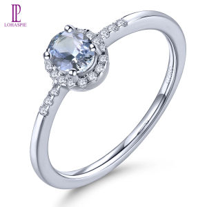 Lohaspie Jewelry Genuine 925 Sterling Silver Rings Natural Tanzanite Ring Oval Cut Gemstone 925 Silver Ring With Stone Gemstone Ring For Women Silver 925 Original Ring Jewelry