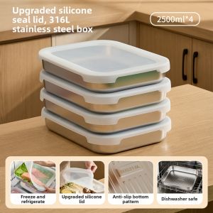 YYIEDERNG | Fresh Keeping Sealing Tray 316L Stainless Steel