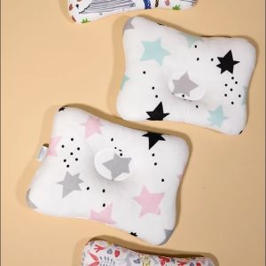 【Gift Box】Einmilk Anti Flat Head Newborn Pillow 100% Cotton Baby Pillow 0cm Breathable Machine Washable QAFH