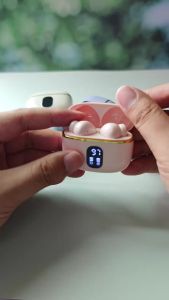 Tai Nghe Không Dây Bluetooth 5.4 TWS Thiết Kế Trong Tai Có Màn Hình Kỹ Thuật Số Âm Thanh Nổi Tích Hợp Micro Dùng Cho Thể Thao Và Sử Dụng Hàng Ngày Điều Khiển Cảm Ứng Chống Nước