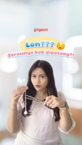 Pigeon SofTouch Drinking Straw Set 12 Bulan+ Untuk Botol Training Replacement Straw Sedotan Training Bayi