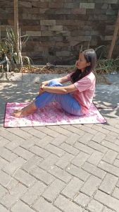 Sajadah Lipat Travel Travelling Tikar Lipat Piknik Mini Microsatin 120 x 60 cm Karpet Samak Mikrosatin Waterproof Anti Slip