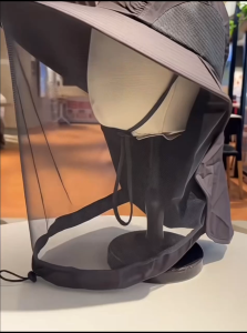 KOETSU หมวกกันยุงกลางแจ้ง พร้อมแผ่นปิดหน้าสำหรับตกปลาและเดินป่า