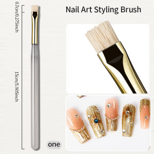 RSNAIL Nail Art Brush Multifunctional Stripe Liner Brushes Modeling Water Ripple DIY Design Hard Bristle Brush Nail Art Tools