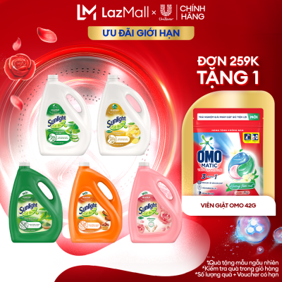 Nước rửa chén Sunlight Bio-care Thiên Nhiên 100% Gốc thực vật Lô Hội/Gừng/Trà Xanh/ Quế & Bồ hòn/Mềm dịu Chai 3.5/3.6kg (bao bì tùy lô nhập hàng)