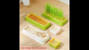 Nursery Tray Seed Germination Tray Cat Grass Growing Set Layered Feline Soilless Convenient Cat Grass Set 4 Styles Pet Supplies