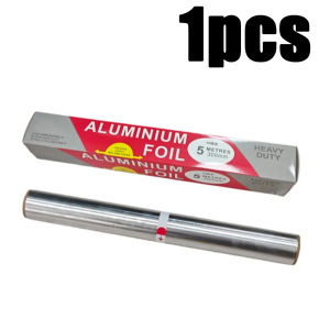 5M Aluminium Catering Tin Foil Paper Thickened Aluminum Foil Disposable Barbecue Tin Foil Papers Cooking Mat Paper Kitchen Tool