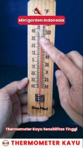 THERMOMETER KAYU alat ukur suhu ruang mesin tetas burung ayam suhu