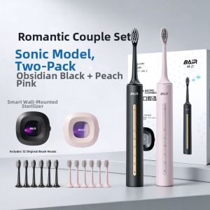 Couple Set Ultrasonic Soft Bristle Electric Toothbrush