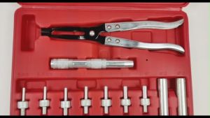 11pcs Car Engine Oil Valve Spring Clamp Pliers Disassembly Stem Seal Gasket Remover & Instaler