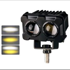 COD Lampu tembak laser SQL 2MATA hi low putih kuning berkualitas super terang