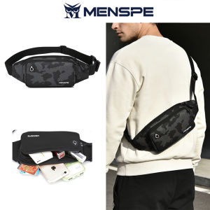 MENSPE Sports Waist Pack Bag Pouches Waist Belts Bag Cross Body Bag Chest Bag Adjustable Running Pouch Women Waterproof Crossbody Bag Money Phone Waist Fanny Pack Jogging Belt Fanny Pack for Workouts Sports Outdoor