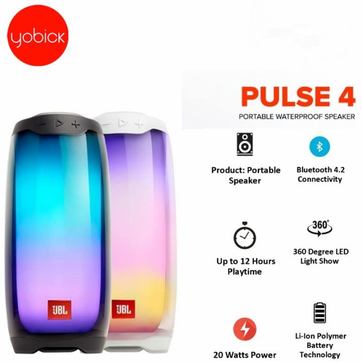 JBL Pulse Portable Bluetooth Speaker with 360 Degree Surround