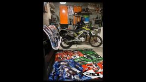 สติ๊กเกอร์ติดรถ วิบาก เอ็นดูโร่ Honda รุ่น CRF 250L/2019-2021 เปลี่ยนเบอร์ทักแชท No.27