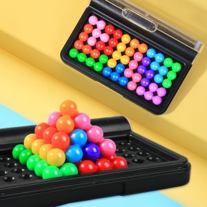 120 Challenges - Intelligence Development - 3D Puzzle Game - Classic Pyramid Beads Logical Thinking Toy