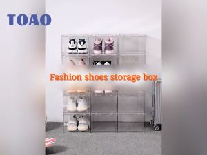 TOAO Magnetic Acrylic Shoe Box Organizer: Your Ultimate Front Door Storage Solution