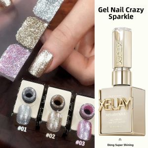 Bộ Gel Sơn Móng Tay XEIJAYI Bán Vĩnh Cửu Có Nhũ Dùng Được Với Đèn UV/LED Tương Thích Với Phương Pháp Ngâm 15ml X 3 Hộp Chất Lượng Salon Chuyên Nghiệp Dùng Tự Làm