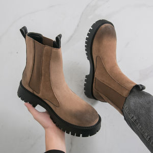 NUDANLAI | Mens Winter Thick Sole Height-increasing Short Boot Boots