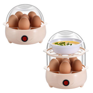 Multi-Function Egg Steamer 160W 220V Compact Egg Cooker with Auto Power-Off 6 Egg Capacity for Home Use