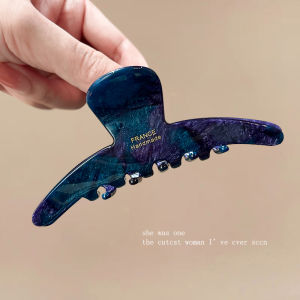 Elegant Medium Size Womens Shark Clamp Hair Clip Fashionable Gradient Acetate Hair Accessories Stylish Hair Grips for Women