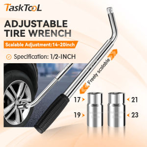 【ร้านไทย】ด้ามขันล้อ พร้อมลูกบ็อก 2 ตัว ตัวละ 2หัว 4 ขนาด 17192123 บล็อกขันล้อ ประเเจถอดล้อ