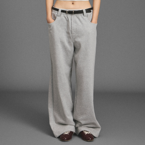 GOOD BAI | Quần jogger thun thêu dây rút eo