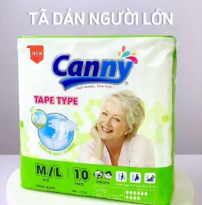Combo 2 gói Tã bỉm dán người già và phụ nữ sau sinh chất lượng siêu thấm Canny Size M20M/L20 XL 20 miếng