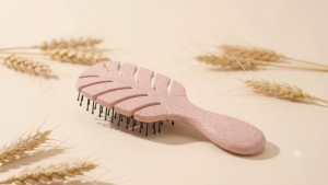 Cecilia Eco-Friendly Biodegradable Wheat Straw Hair Brush Set - Stylish Detangling & Styling Comb (B
