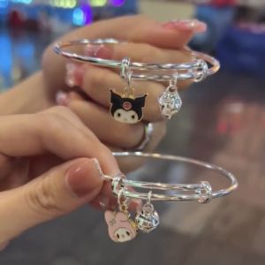 【Ready Stock】Korean Simple Adjustable Bell Bracelet Ins Couple Girlfriends Bell Bracelet Design Couple Models