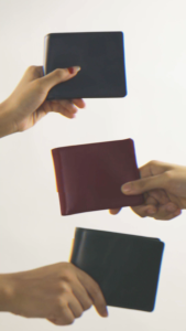 Louis Montini (สลักชื่อฟรี) กระเป๋าสตางค์ผู้ชายหนังวัวแท้ หนังออยล์พลูอัพ หนังฟอกฝาด TTM132